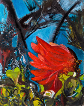 Coral Tree Painting by Helen Thorp