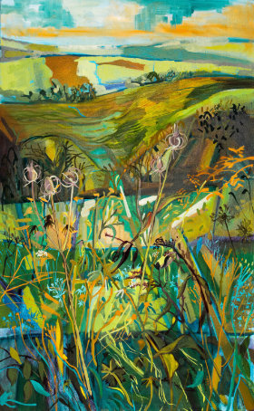 End of the Garden Painting by Helen Thorp