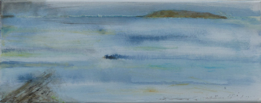 Orkney Eynhallow Sound Painting by Helen Thorp